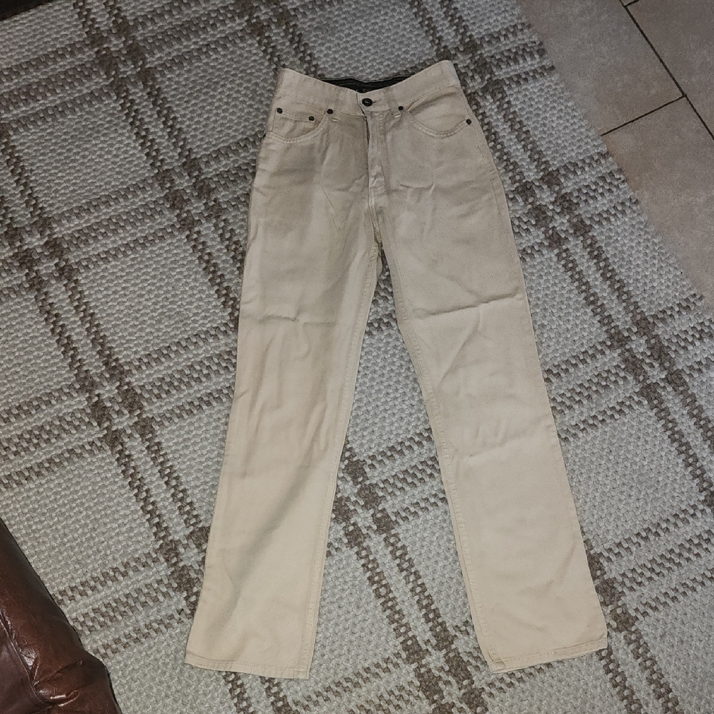 FENDI beige Straight-Leg Pants Size 25 But Fits Like 24